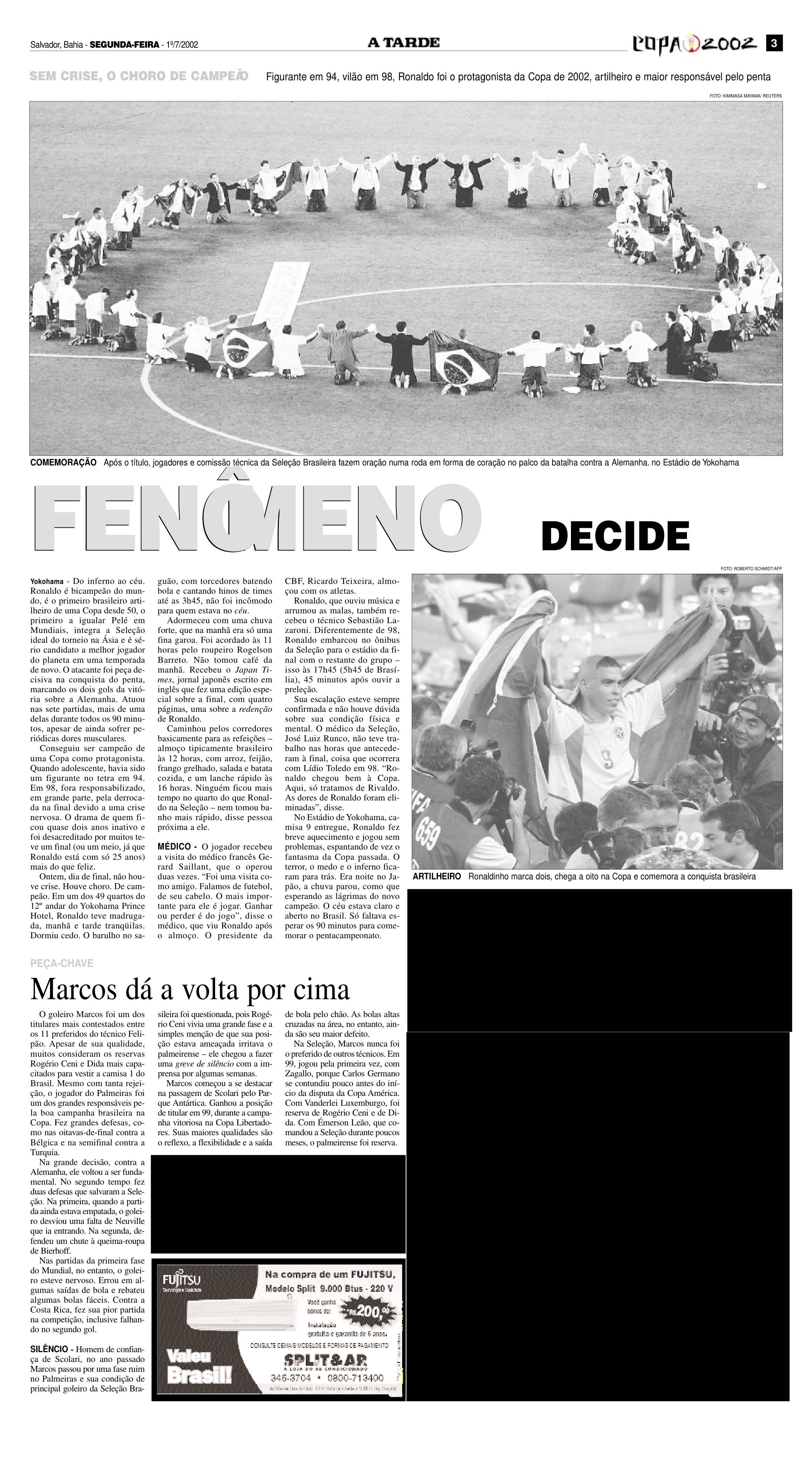 Cobertura do penta do Brasil na Copa do Mundo