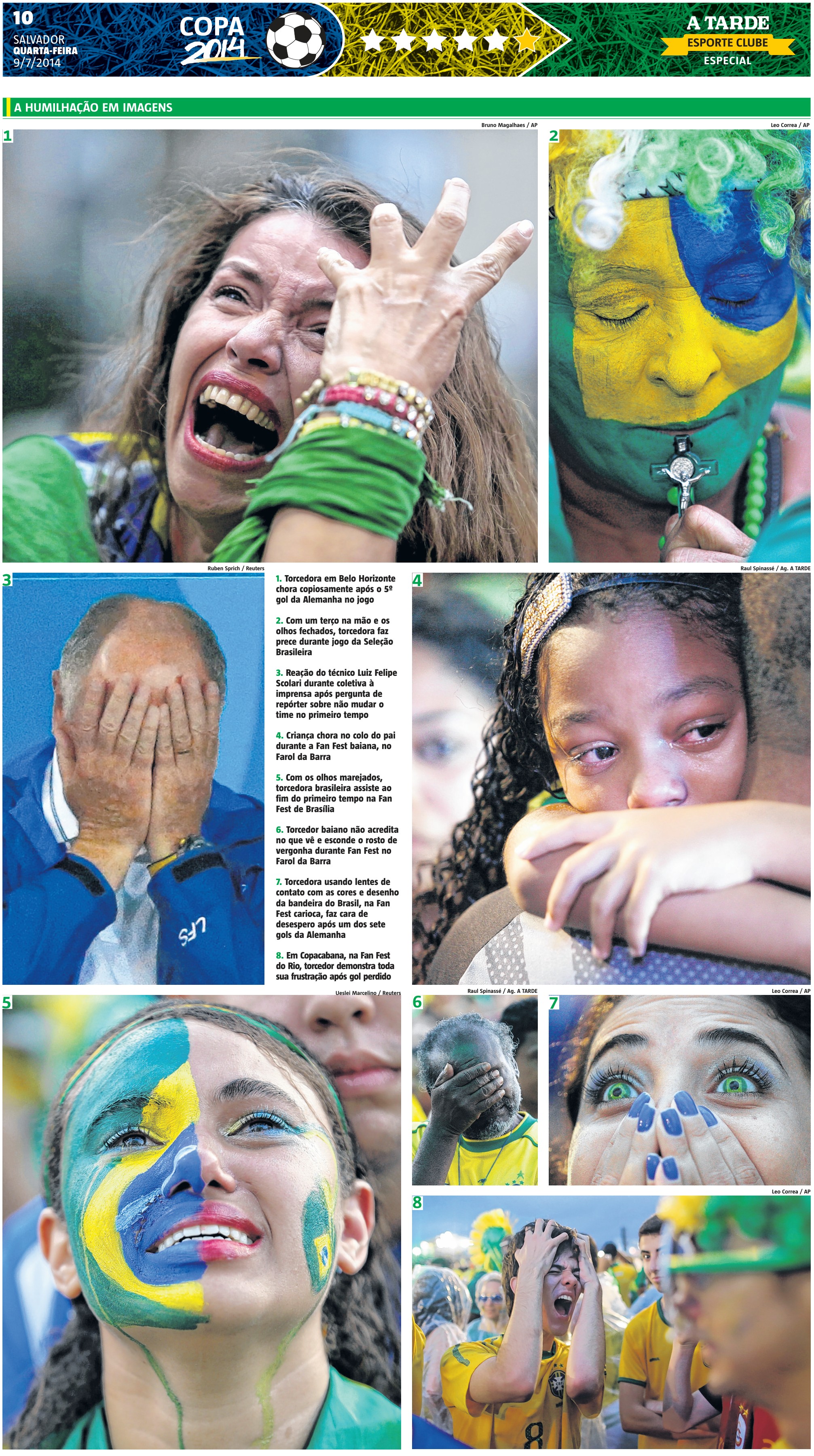 Cobertura do 7 a 1 do Brasil na Copa do Mundo