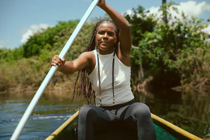A presidente da Associação Quilombola de Remanso, Araceli Dias