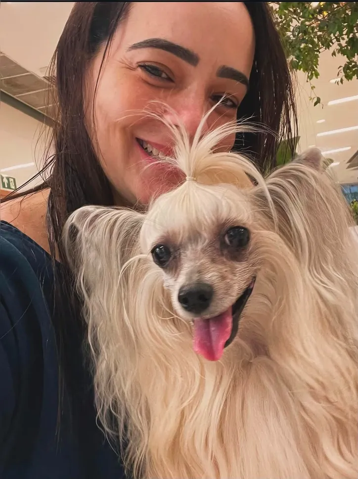 Polyanna já teve que recorrer a veterinárias para conter a crise de ansiedade de Coppelia
