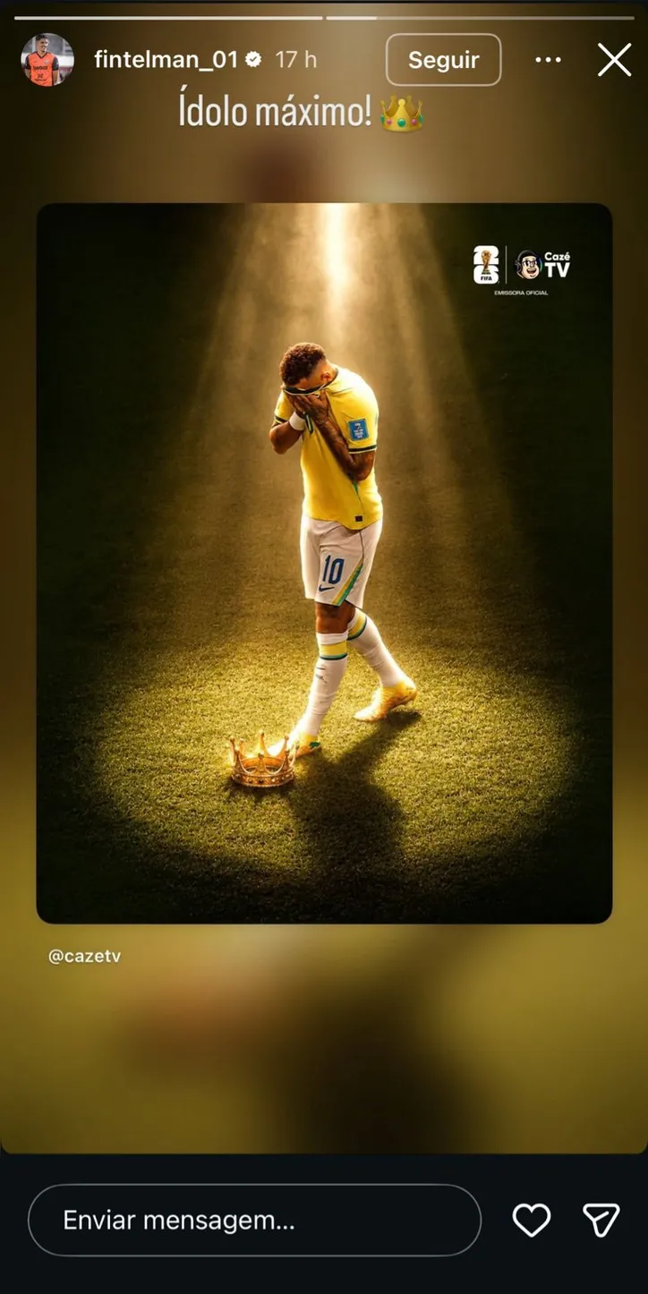 Imagem ilustrativa da imagem Após derrota da Seleção Brasileira, atletas do Vitória defendem Neymar