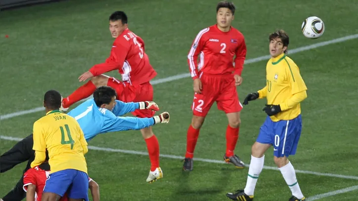 Brasil x Coreia do Norte pela Copa do Mundo de 2010