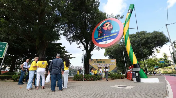 Evento no Dique do Tororó para a Copa feminina