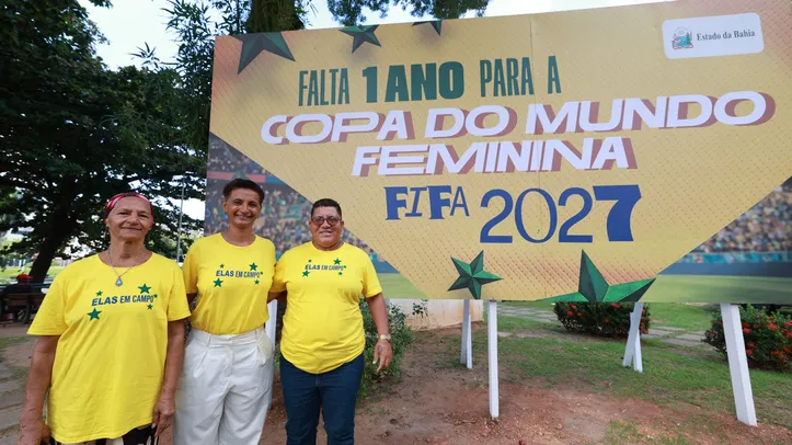 Evento no Dique do Tororó para a Copa feminina