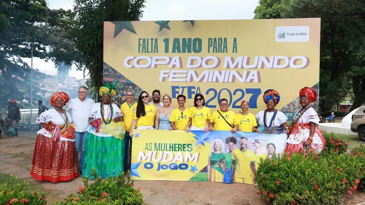 Evento no Dique do Tororó para a Copa feminina