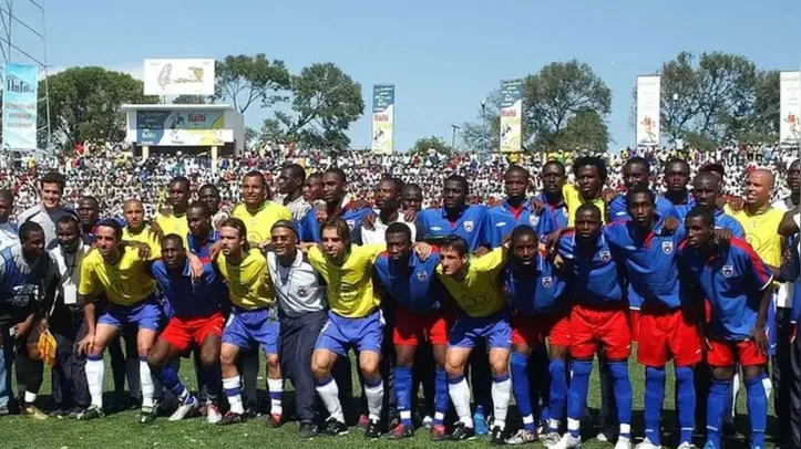 "Jogo da Paz" de Brasil e Haiti em 2004
