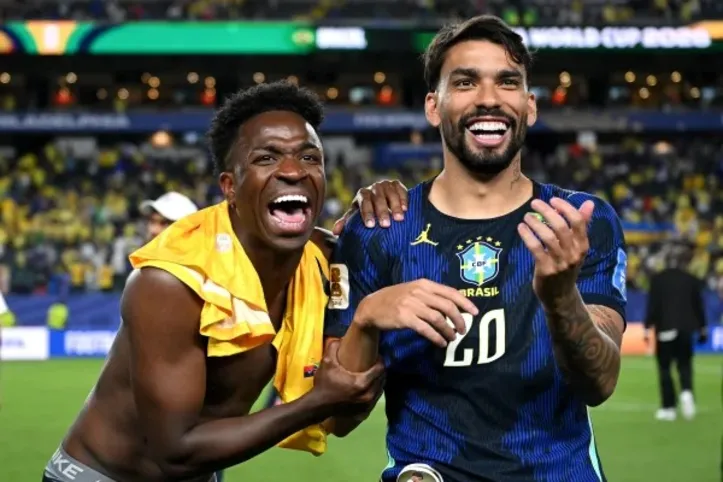 Vini Jr e Paquetá pela Seleção Brasileira