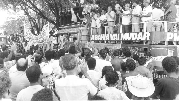 Waldir Pires em 1986, no registro do Jornal A TARDE