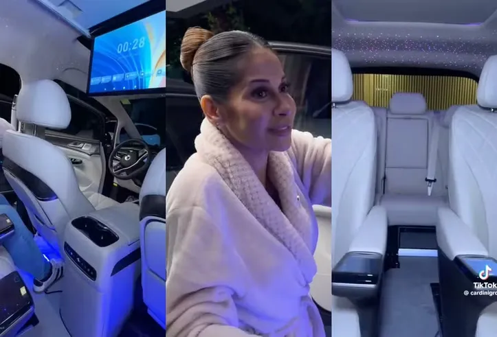 Imagem ilustrativa da imagem Carro de luxo de R$ 800 mil de famosa tem teto estrelado; veja detalhes