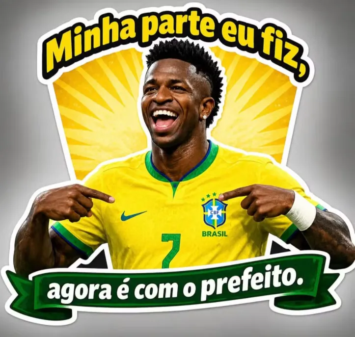 Meme postado pelo prefeito Eduardo Cavalieri