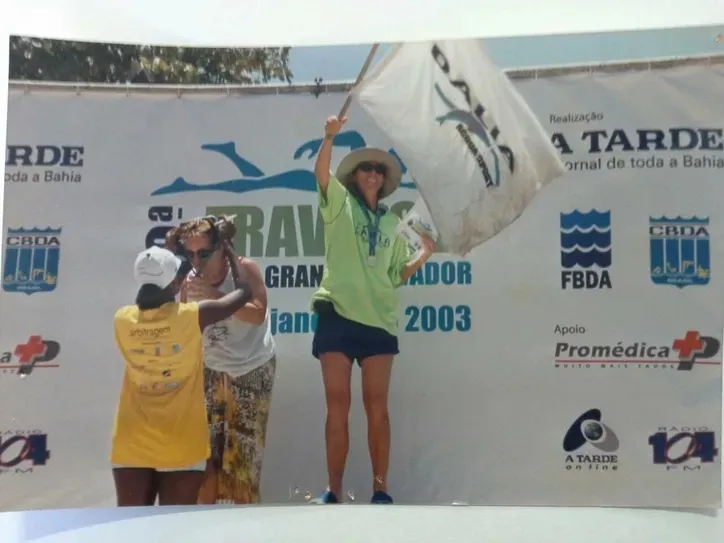 Desirée Dalia na Travessia Mar Grande-Salvador de 2003