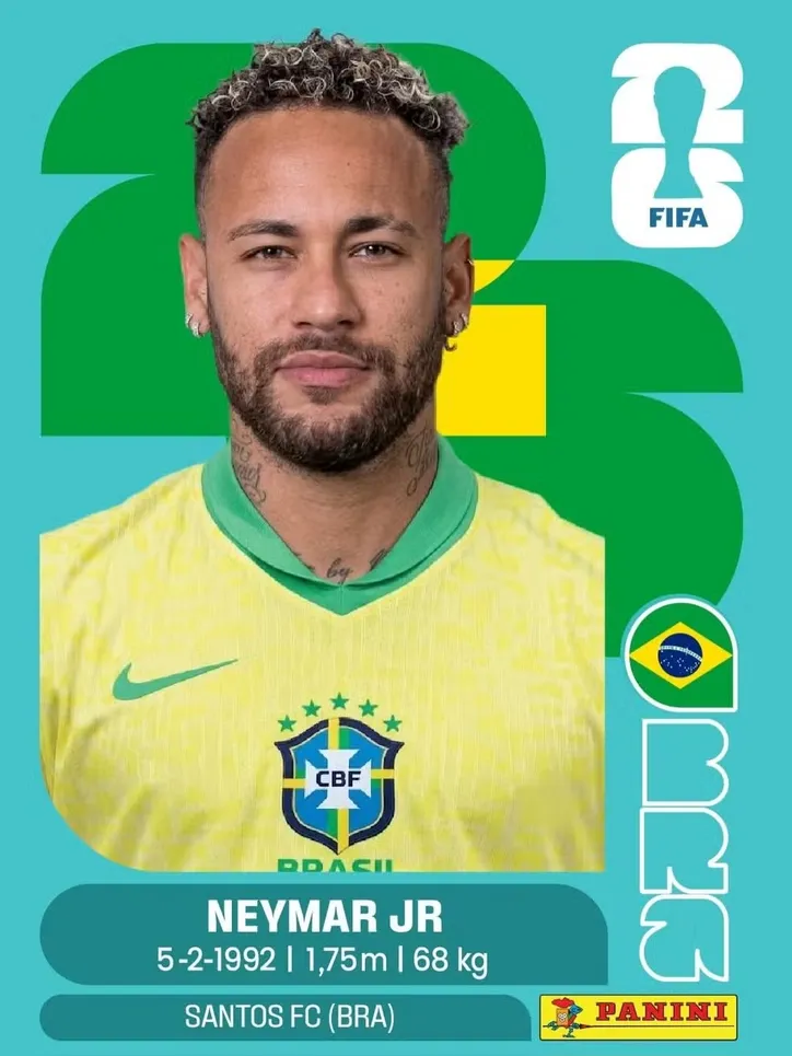 Figurinha de Neymar