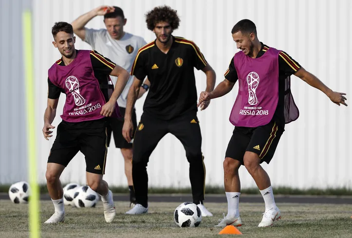 Fellaini durante treino