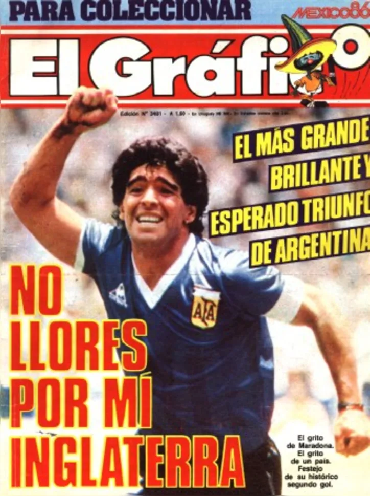 Capa do jornal argentino El Gráfico