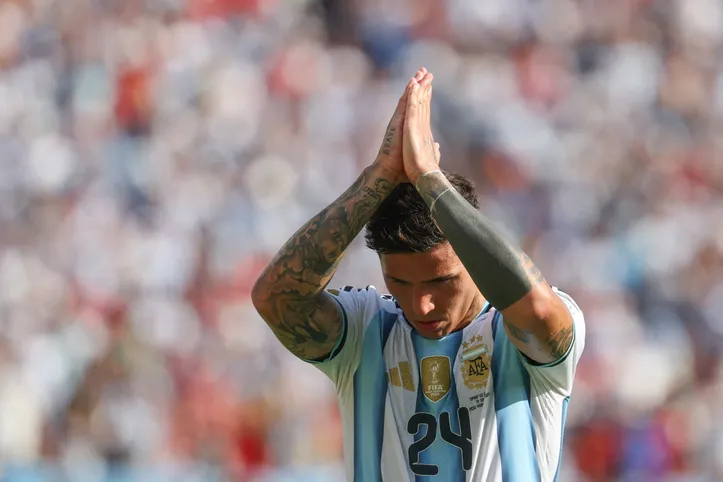 Enzo Fernandez na final da Copa do Mundo