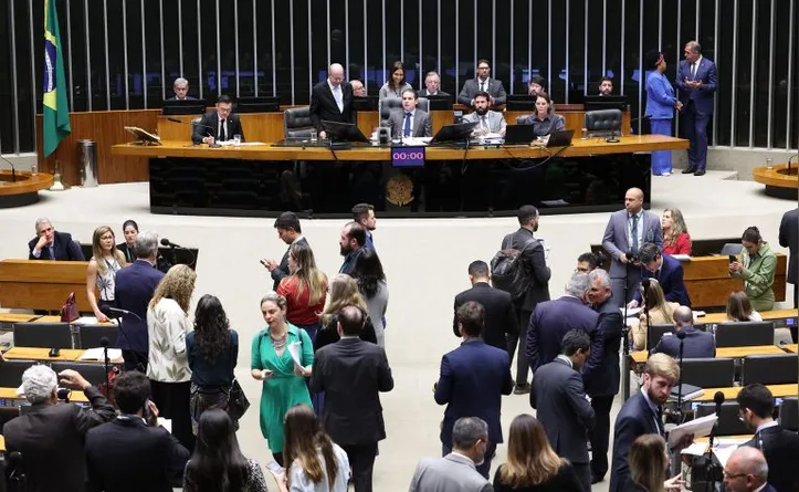 Plenário da Câmara dos Deputados, em Brasília