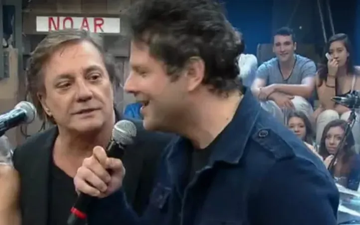 Fábio Jr e Selton Mello juntos no Altas Horas, da TV Globo