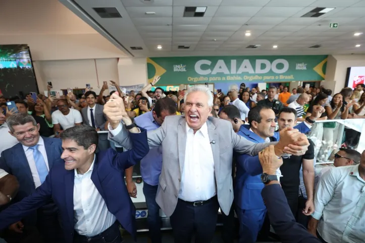 Caiado lançou candidatura em Salvador em evento com ACM Neto