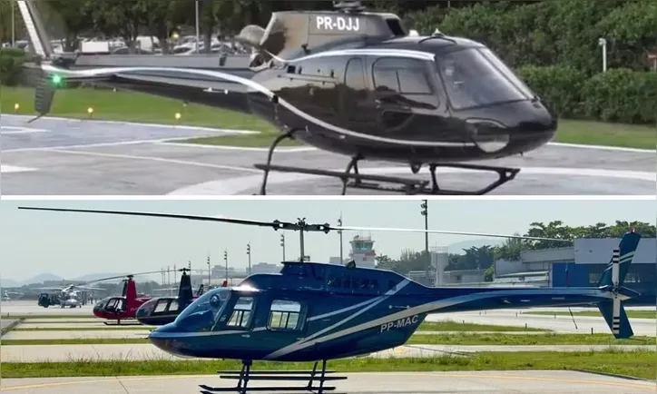Helic&oacute;pteros que ca&iacute;ram no Rio de Janeiro