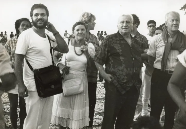 Jorge Amado e Zélia Gattai compareceram às filmagens de Dona Flor no Pelourinho em 1975