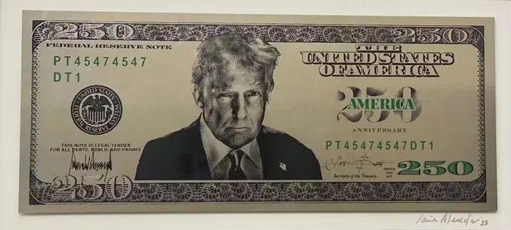 Imagem ilustrativa da imagem Donald Trump pode estampar nova nota de 250 dólares; veja como ficaria