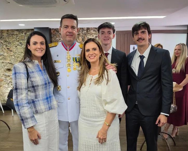 Gustavo Garriga, novo Comandante do 1º Distrito Naval, em registro que marca sua chegada ao Rio de Janeiro