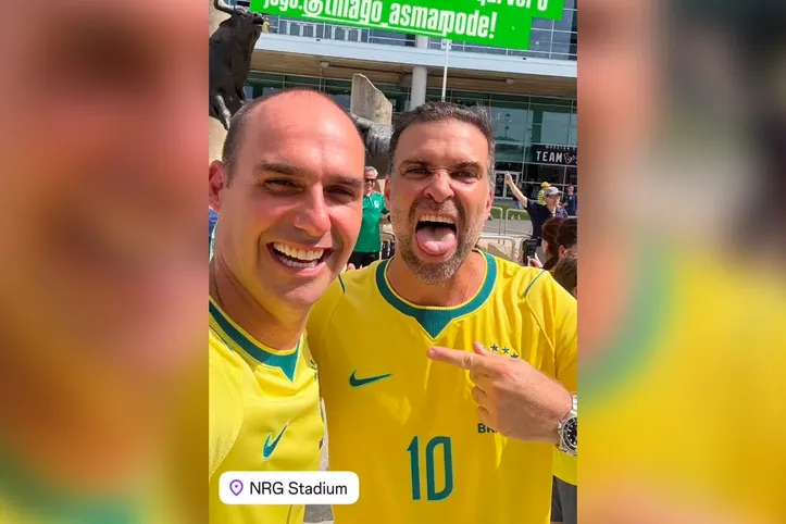 Eduardo Bolsonaro e Thiago Asmar