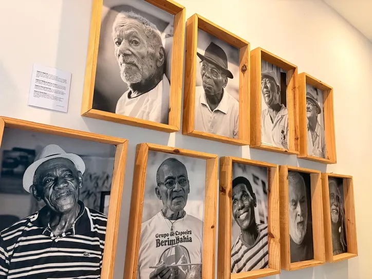 Mestres homenageados no CTE Capoeiragem
