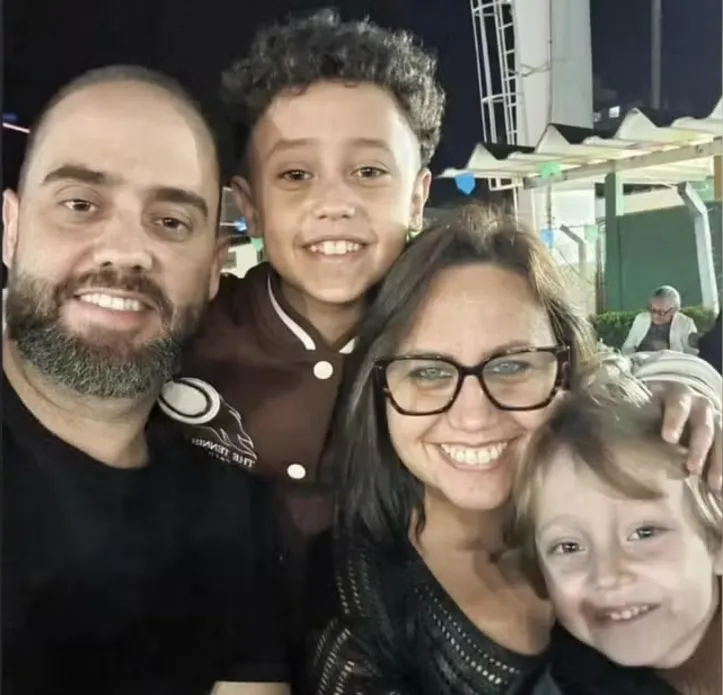 Paula e seus familiares