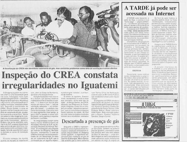 Imagem ilustrativa da imagem Fax, HTML e modem: como nasceu o A TARDE Online há 30 anos