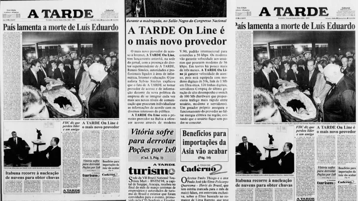 Imagem ilustrativa da imagem Fax, HTML e modem: como nasceu o A TARDE Online há 30 anos