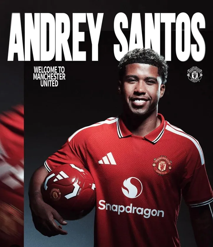 Andrey Santos contratado pelo Manchester United