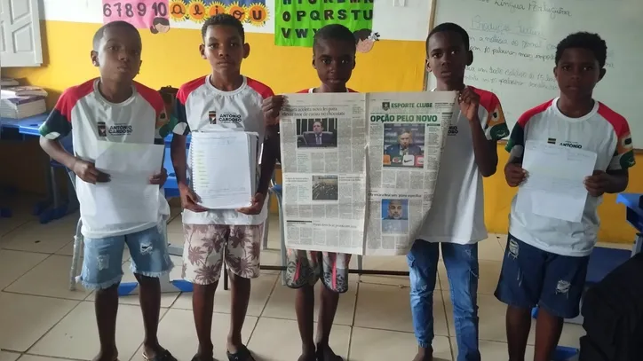 Turma desenvolveu textos a partir das notícias lidas