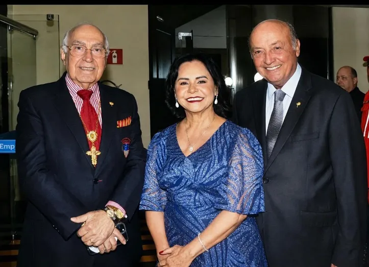 Comendador Nelson José de Carvalho, Fátima Carvalho e o Imortal Joaci Goes
