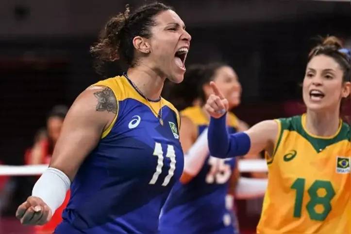 Tandara pela Seleção Brasileira de vôlei