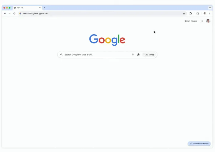 Ícone do Gemini agora presente no Google Chrome
