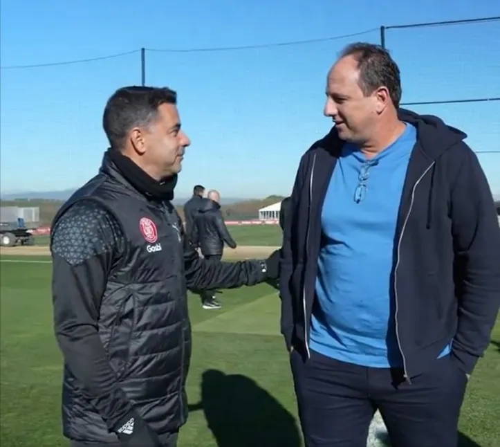 Míchel Sánchez e Rogério Ceni