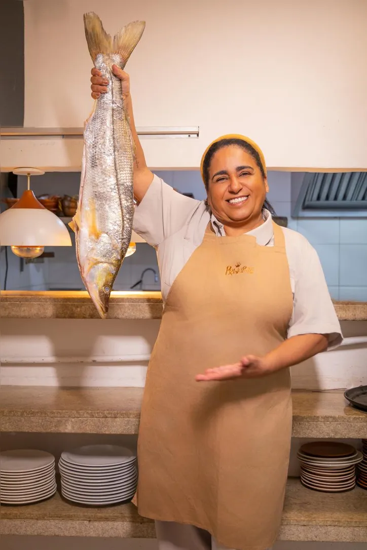 Chef Nara Amaral, nova sócia do Principote, que assume a cozinha da casa no Rio Vermelho (Renata Marques)