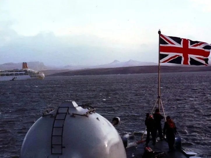 Bandeira do Reino Unido na Guerra das Malvinas