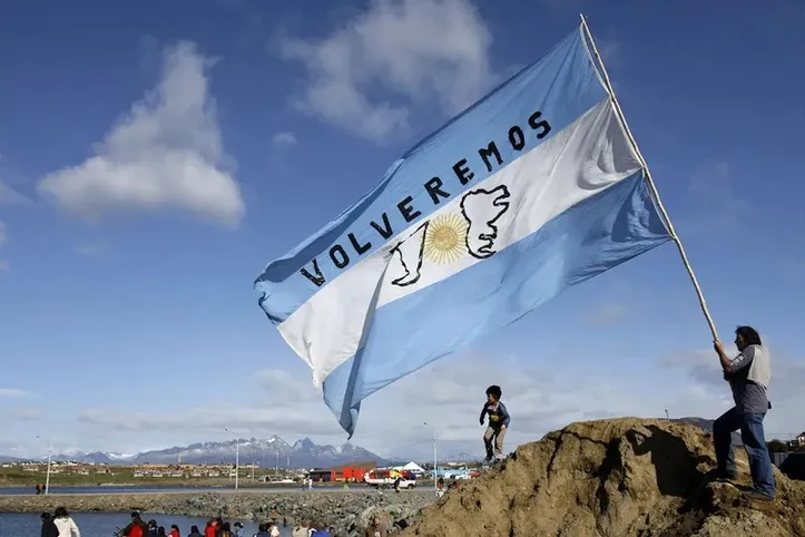 Bandeira da Argentina na Guerra das Malvinas
