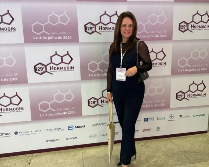 Claudia Lacerda, do Núcleo GAB, presente na 29ª edição do HORMOGIN, em atualização pela saúde da mulher