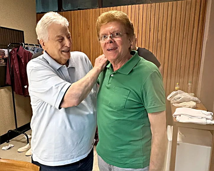 Sílvio Batalha e Fulvio Stefanini em um reencontro especial em Salvador