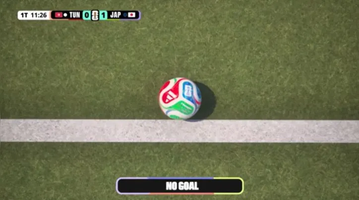 Lance do gol anulado do Japão