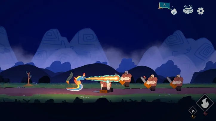 Captura de tela do jogo Boitatá Wilderness Reborn
