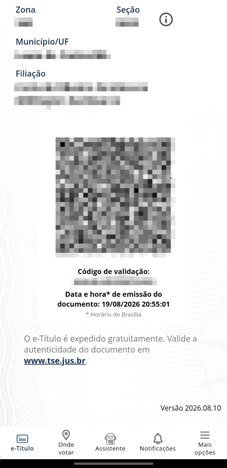 Consulta do e-Título
