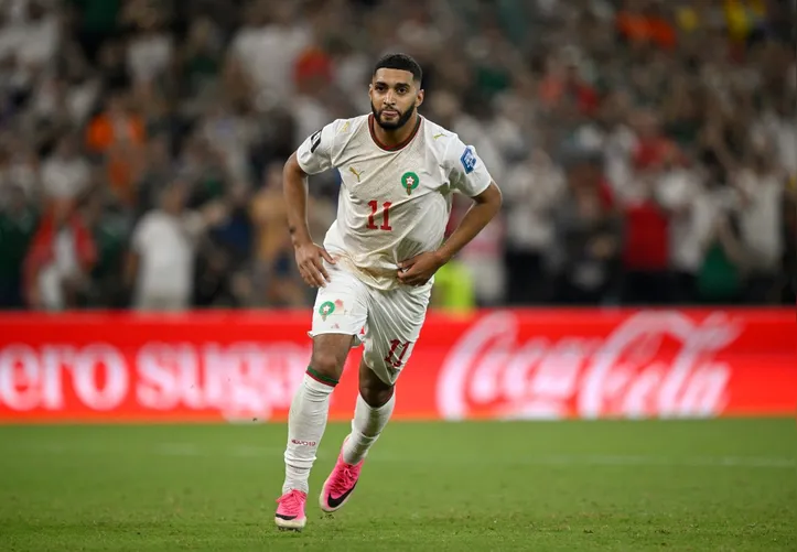 Ismael Saibari comemora pênalti convertido