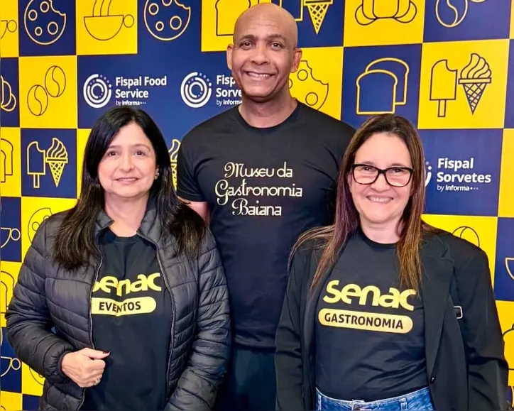 Christiane Bruni, Misael Beirão e Crystiane Matos representantes do Senac Bahia na Fispal