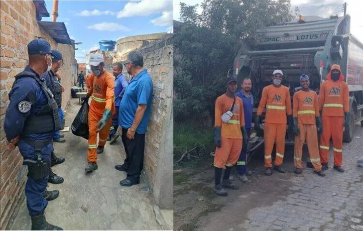 Agentes de vários órgãos participaram da operação