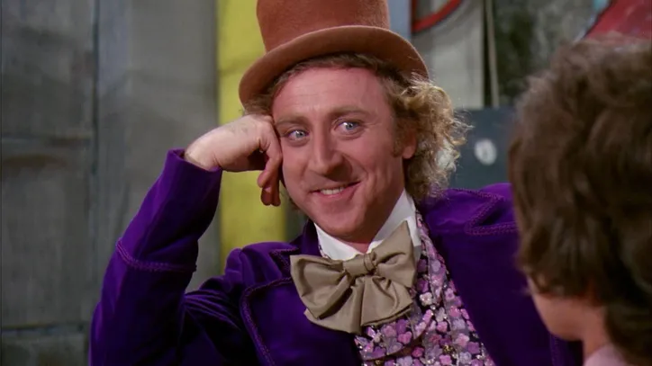 Gene Wilder em A Fantástica Fábrica de Chocolate