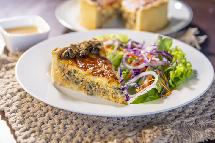 Quiche de Ostra - Restaurante Sanduilha (Ilha de Itaparica-BA)